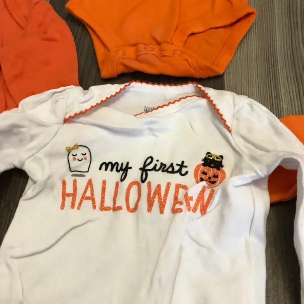 Carters/ Little Wonders/ Koala Kids Halloween Onesie Fall 0-3M‎ Bundle